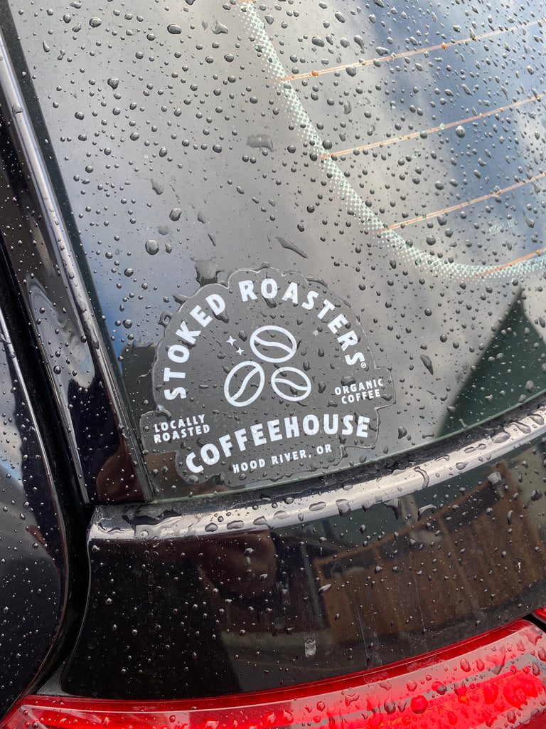 Clear STOKED ROASTERS Sticker